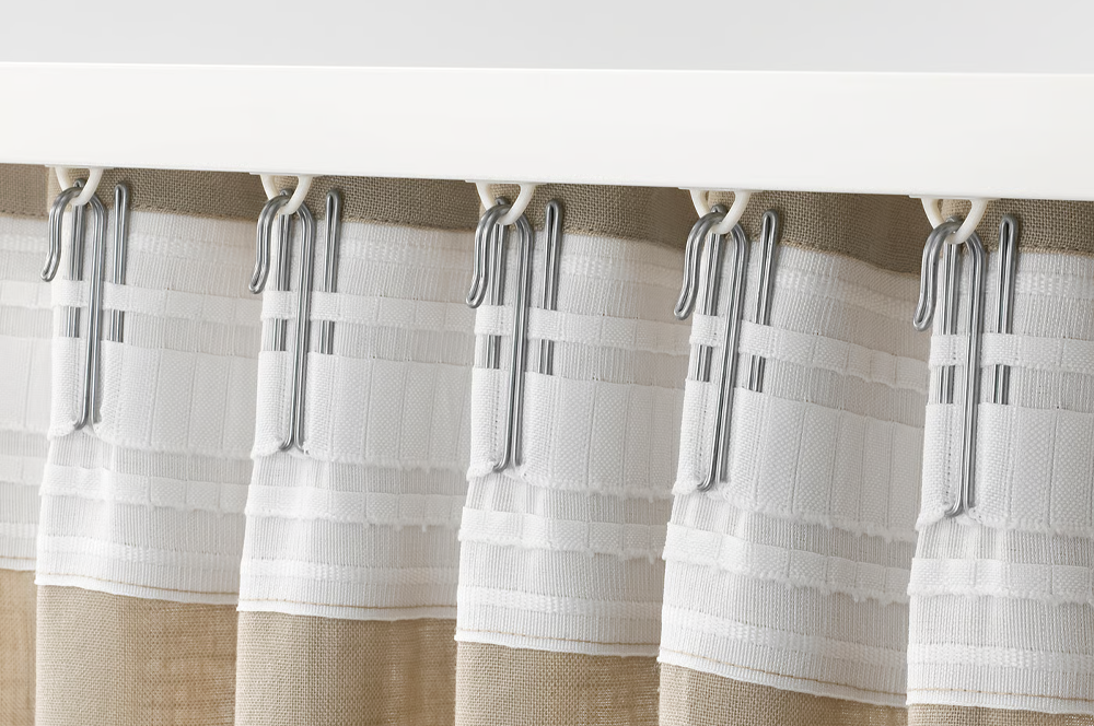 wash French pleat curtains